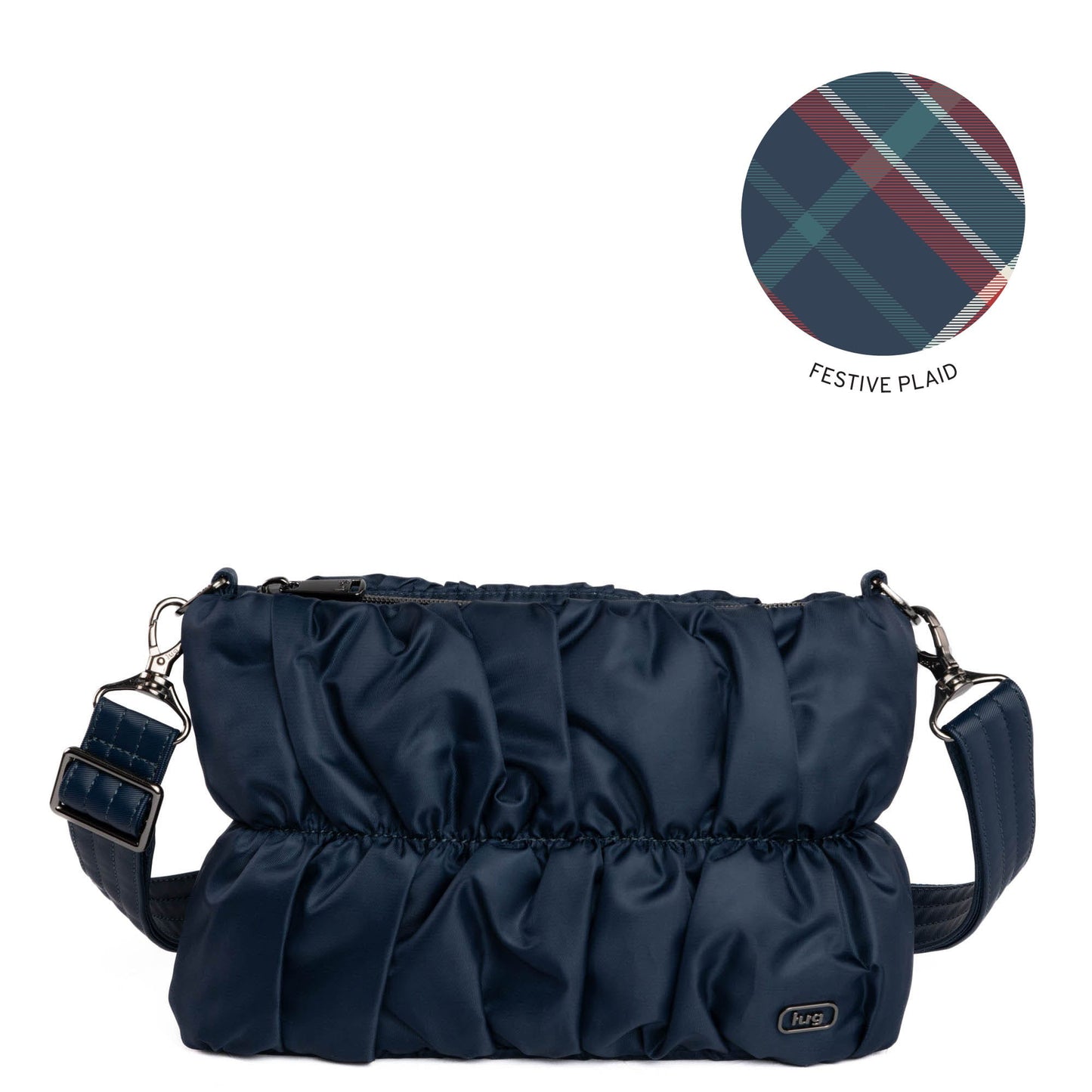Flounce Ruched Crossbody Bag *Final Sale*