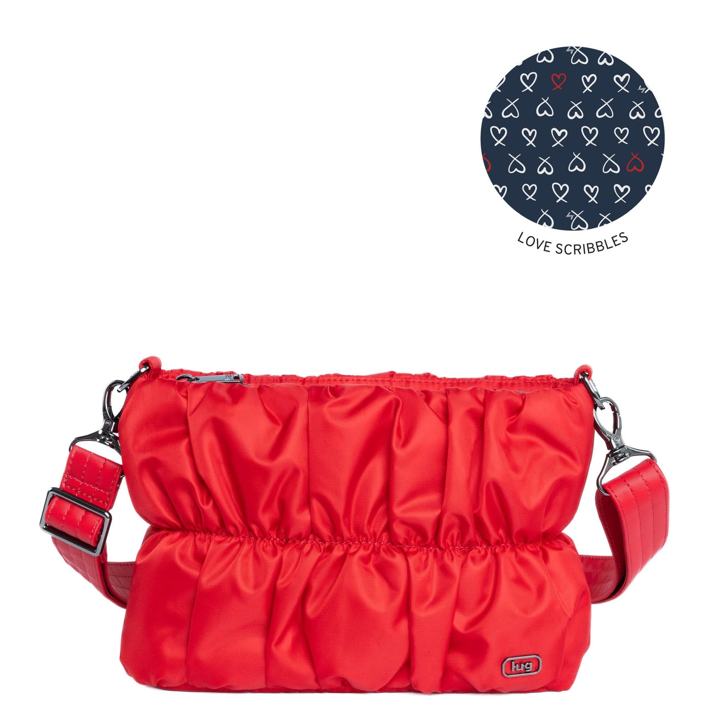 Flounce Ruched Crossbody Bag *Final Sale*