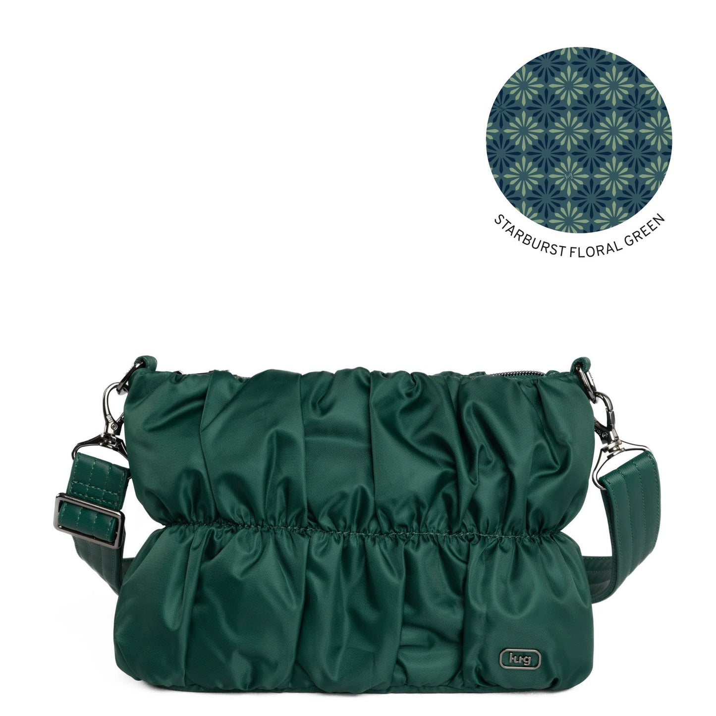 Flounce Ruched Crossbody Bag *Final Sale*