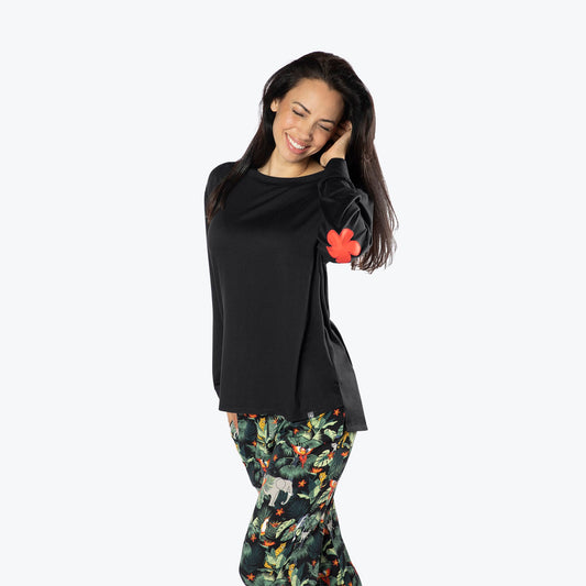 Jitterbug Long Sleeve Pajama Top