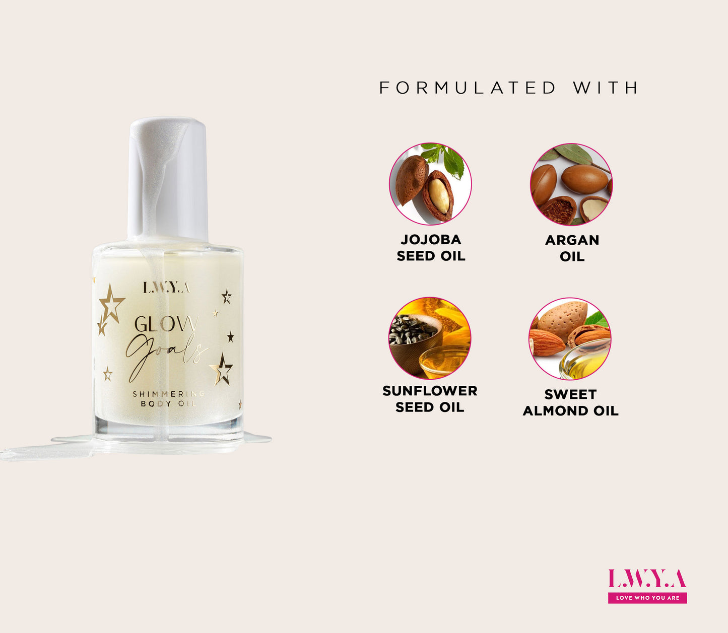 LWYA by Kim Gravel Glow Goals Body Oil Shimmer