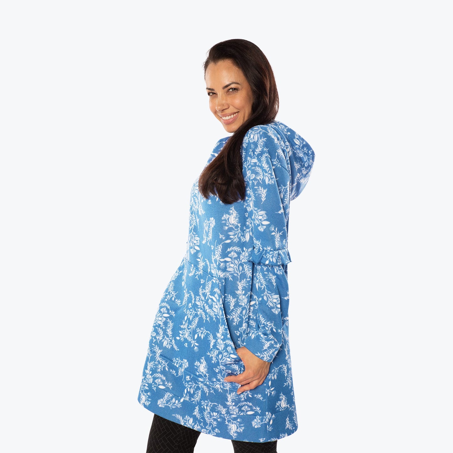 Peekaboo Sweater Fleece Tunic Hoodie *Final Sale*