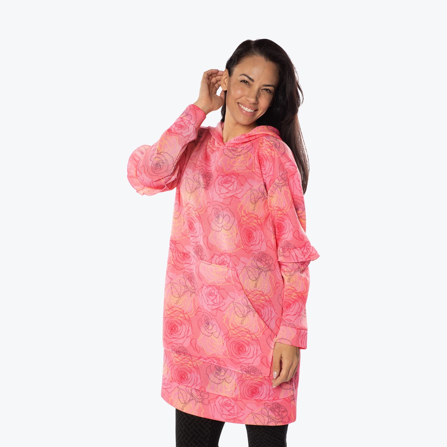 Peekaboo Sweater Fleece Tunic Hoodie *Final Sale*