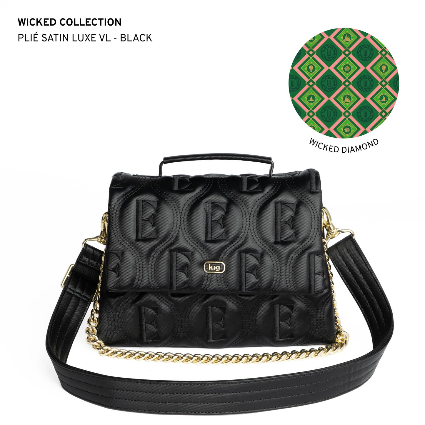 Wicked x Lug Plié Satin Luxe VL Crossbody Bag