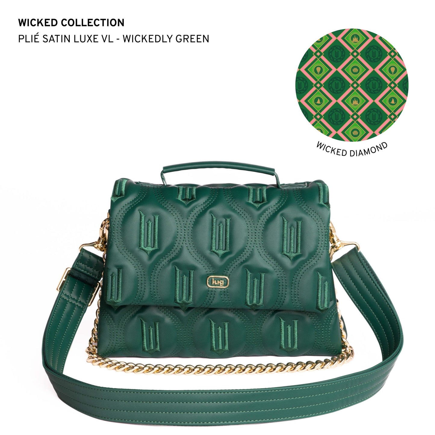 Wicked x Lug Plié Satin Luxe VL Crossbody Bag