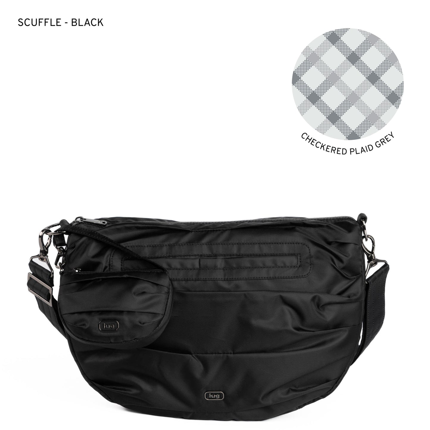 Scuffle Pleated Crossbody Bag with Disco Pouch *Final Sale*