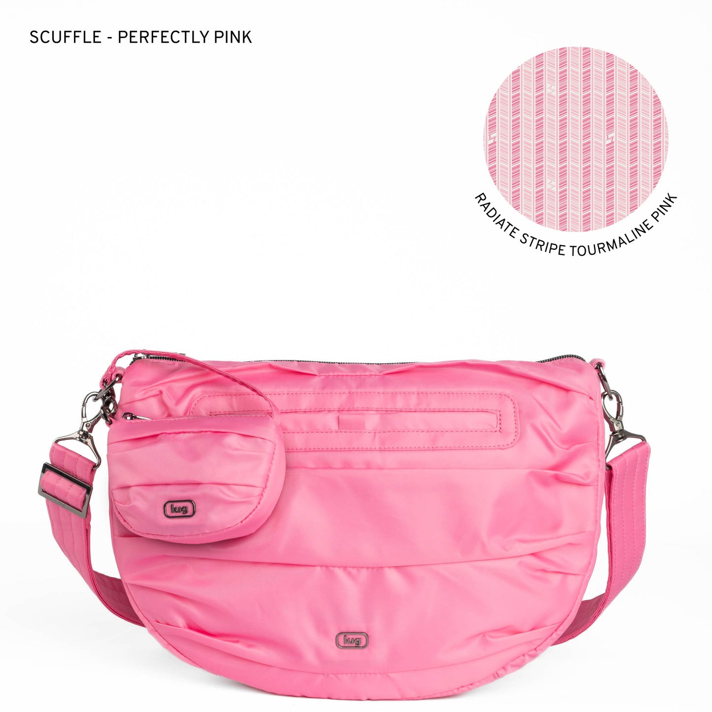 Scuffle Pleated Crossbody Bag with Disco Pouch *Final Sale*