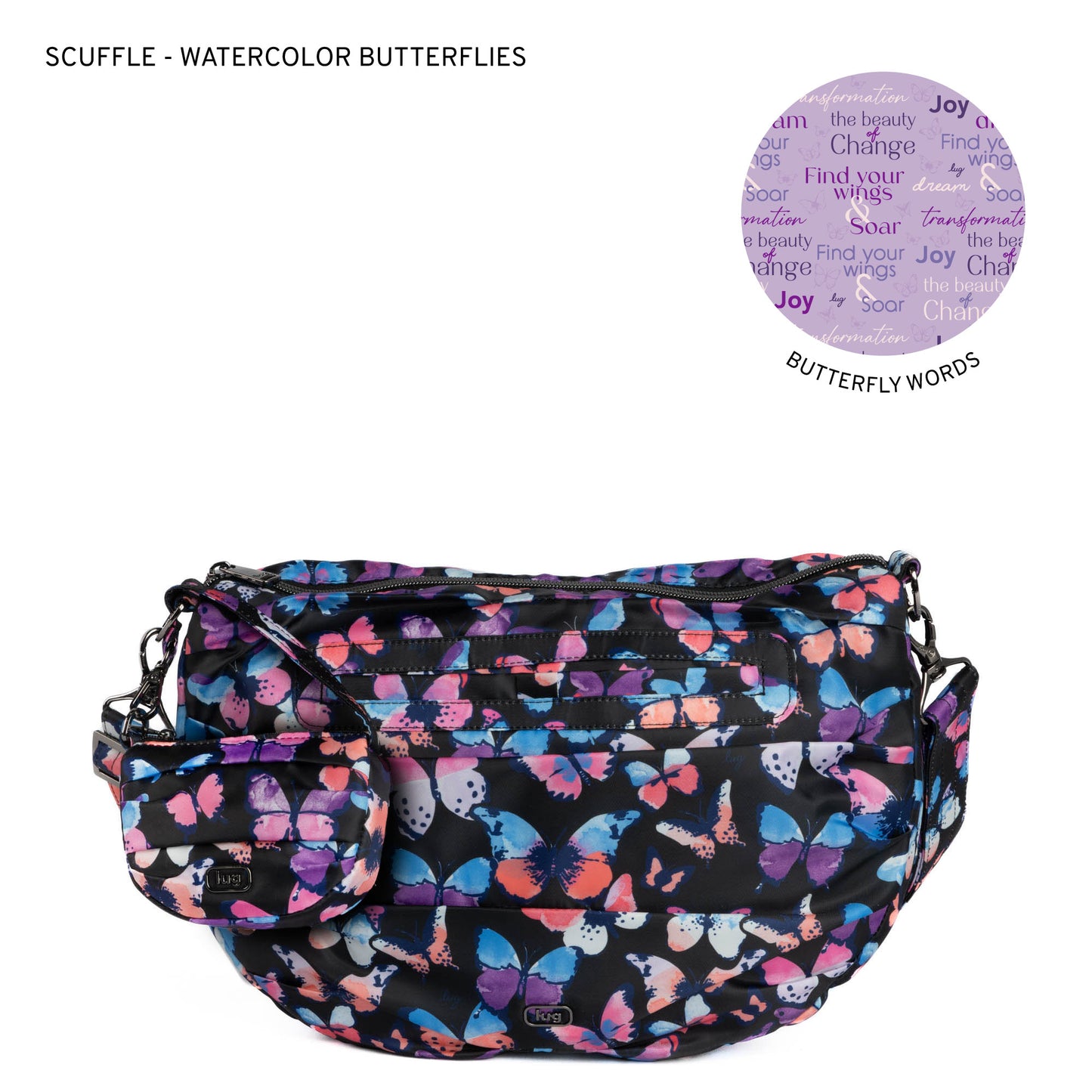 Scuffle Pleated Crossbody Bag with Disco Pouch *Final Sale*