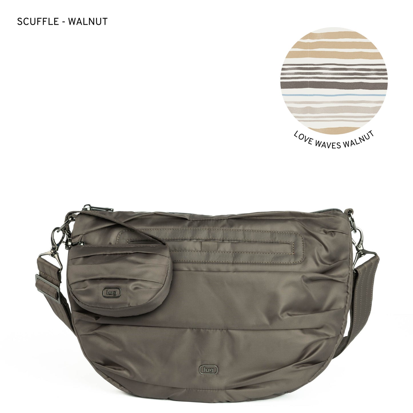 Scuffle Pleated Crossbody Bag with Disco Pouch *Final Sale*