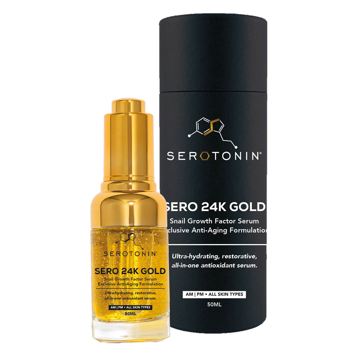 Serotonin Sero 24K Gold Serum + Sero Pearl of Retinol