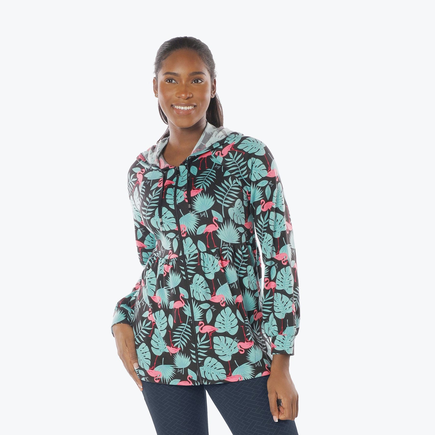 Shimmy Brushed Jersey Zip Up *Final Sale*