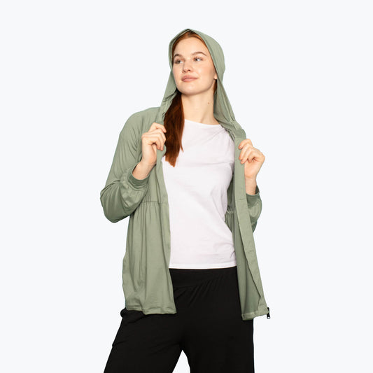 Shimmy Brushed Jersey Zip Up *Final Sale*