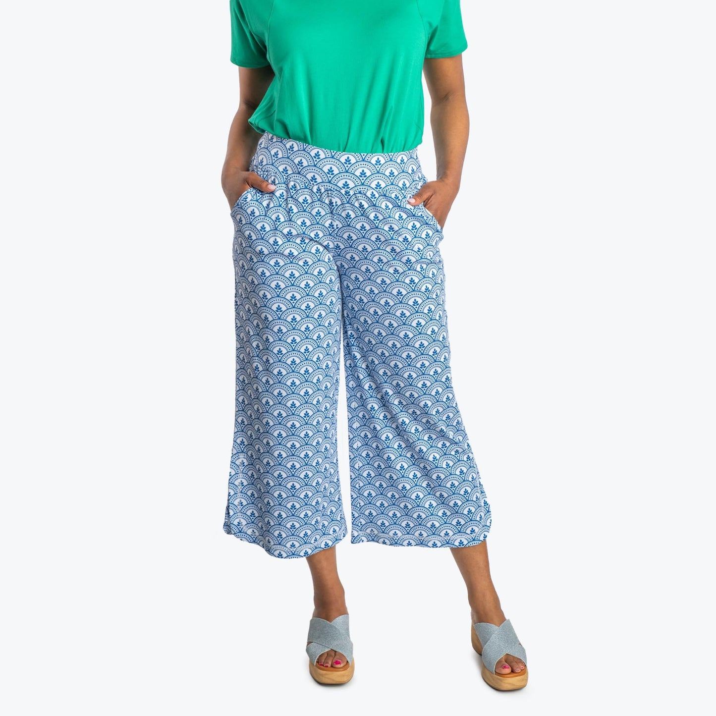Wiffle Cotton Jersey Cropped Pant *Final Sale**