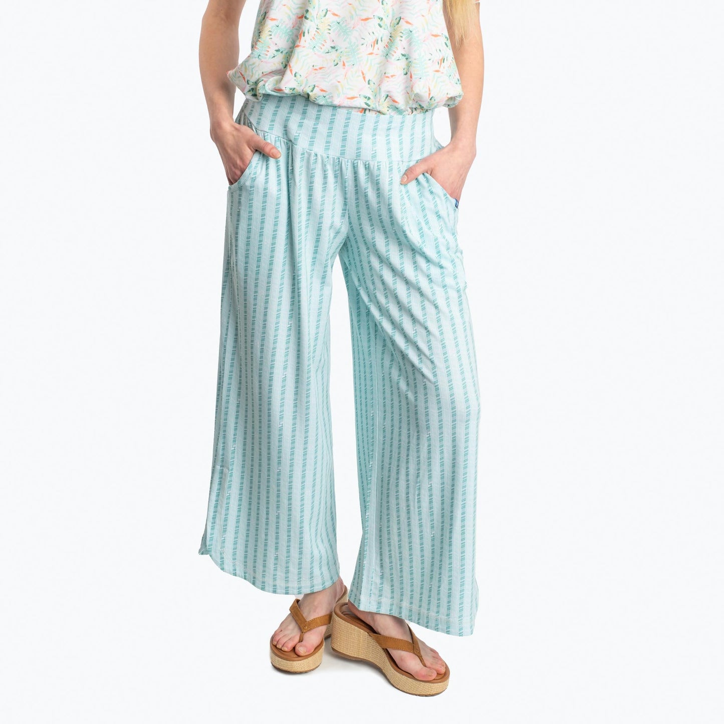 Wiffle Cotton Jersey Cropped Pant *Final Sale**