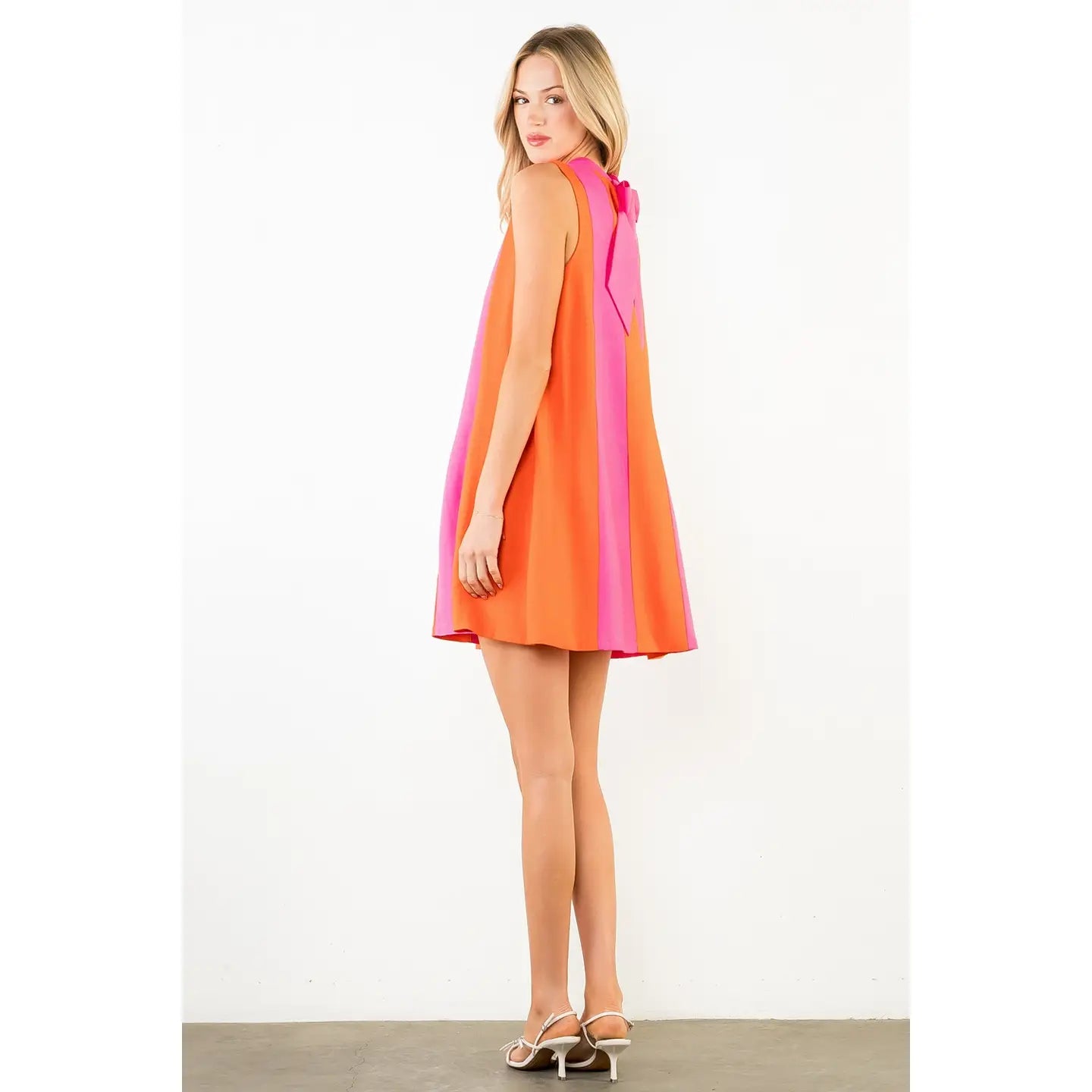 Sleeveless Colorblock Dress