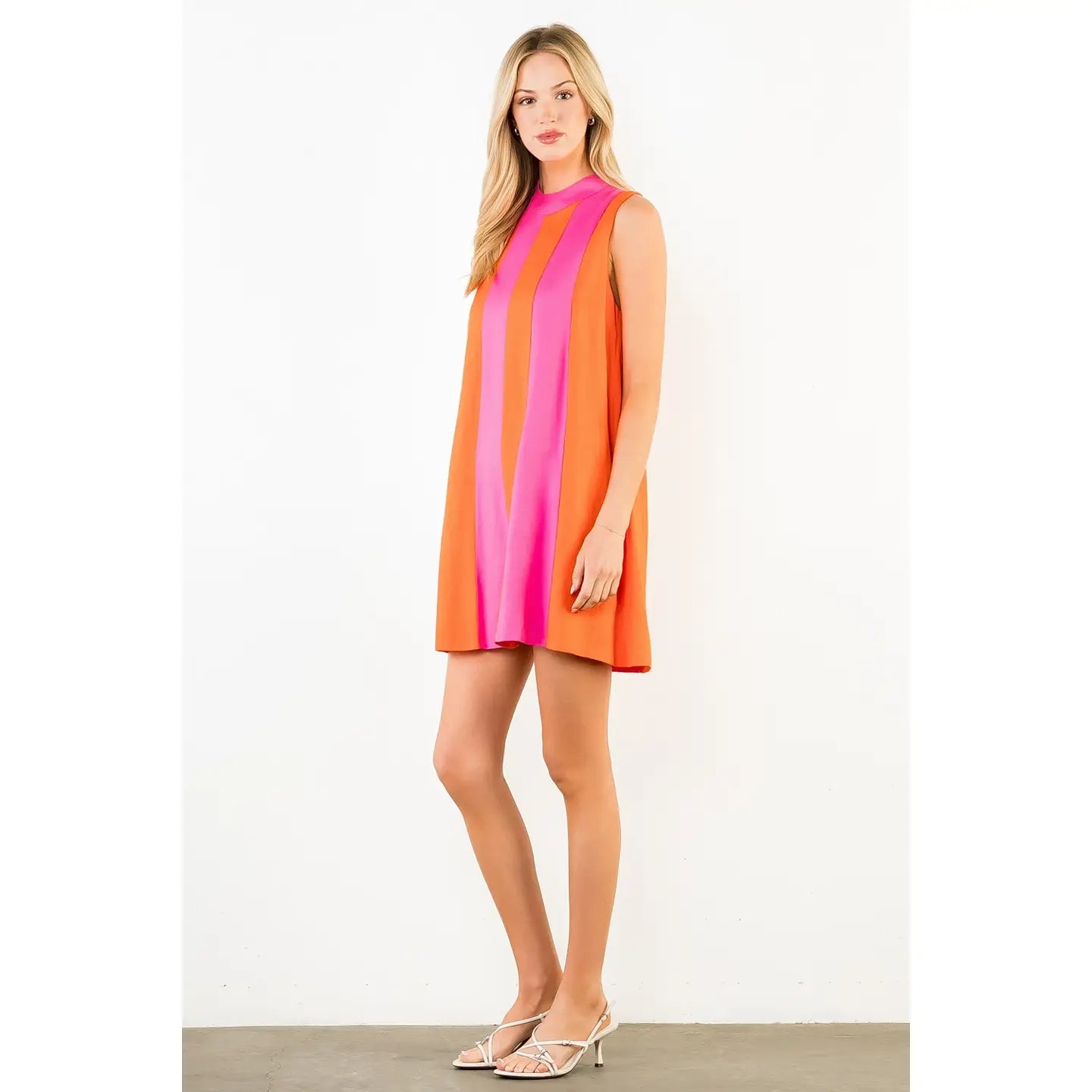 Sleeveless Colorblock Dress
