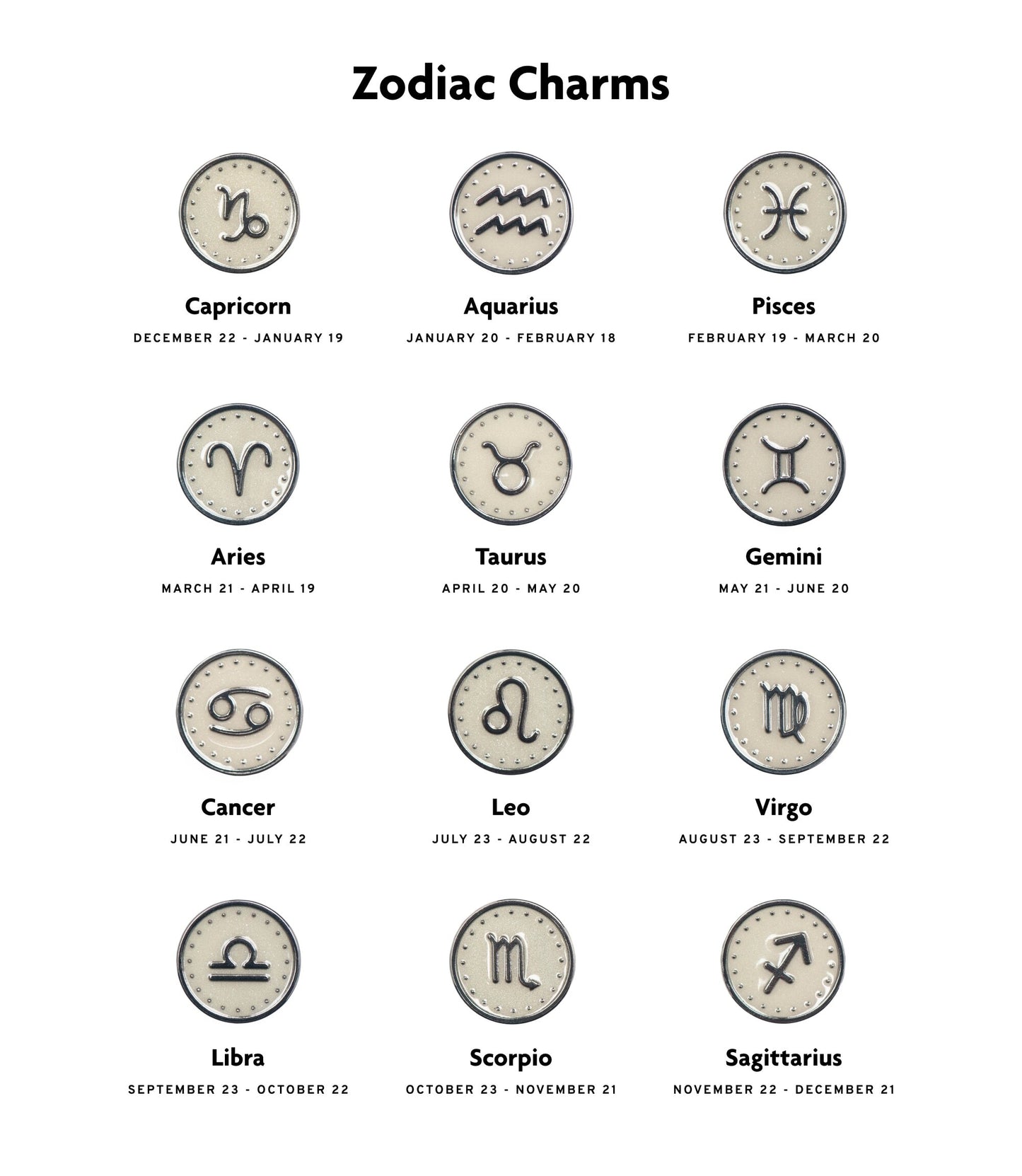 Lug Zodiac Charms *Final Sale*