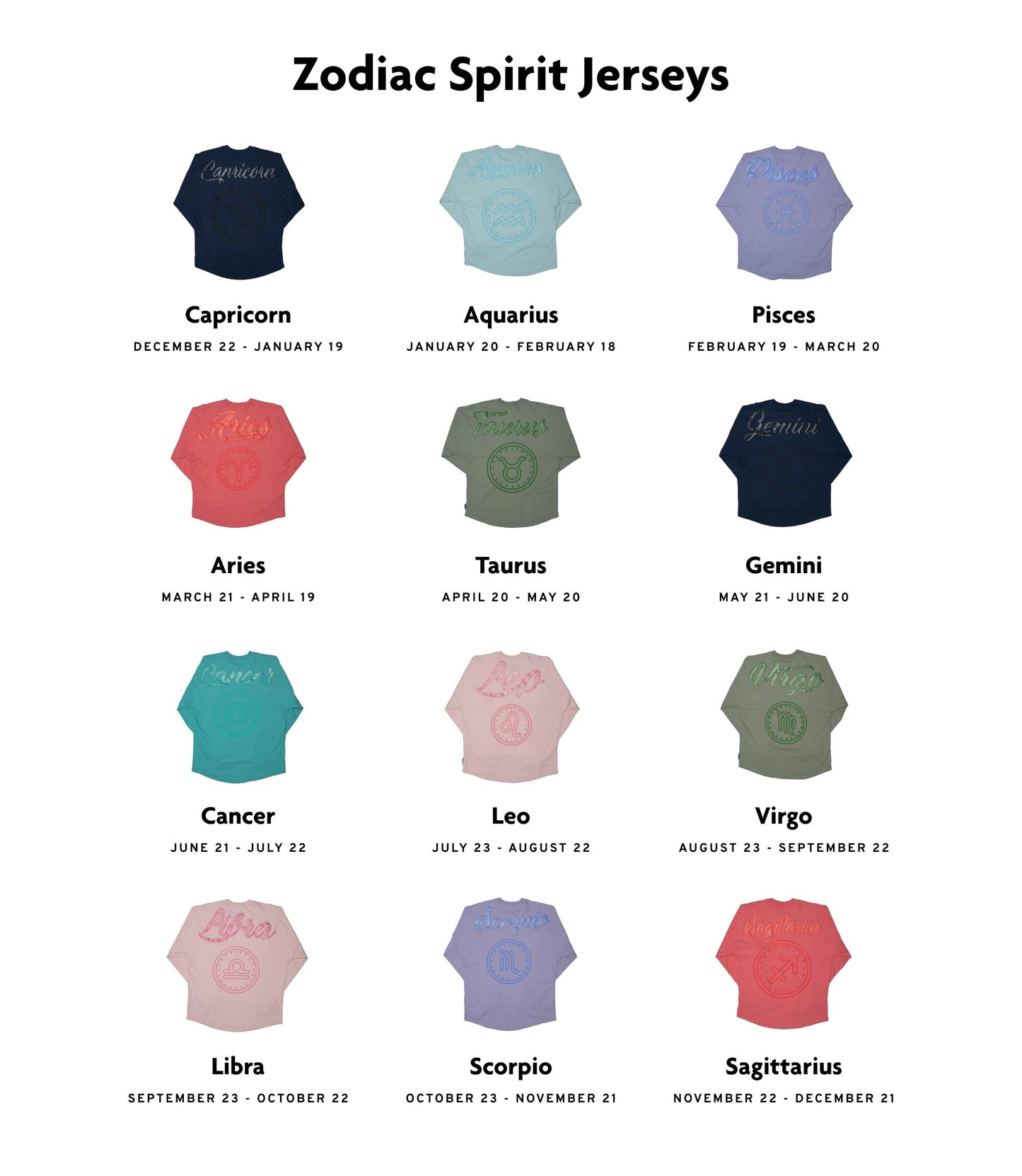 Lug x Spirit Jersey® - Zodiac Collection *Final Sale*