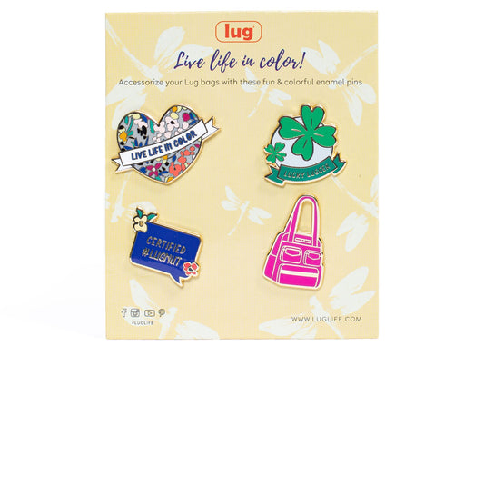 Lug Enamel Pins 4pc Set