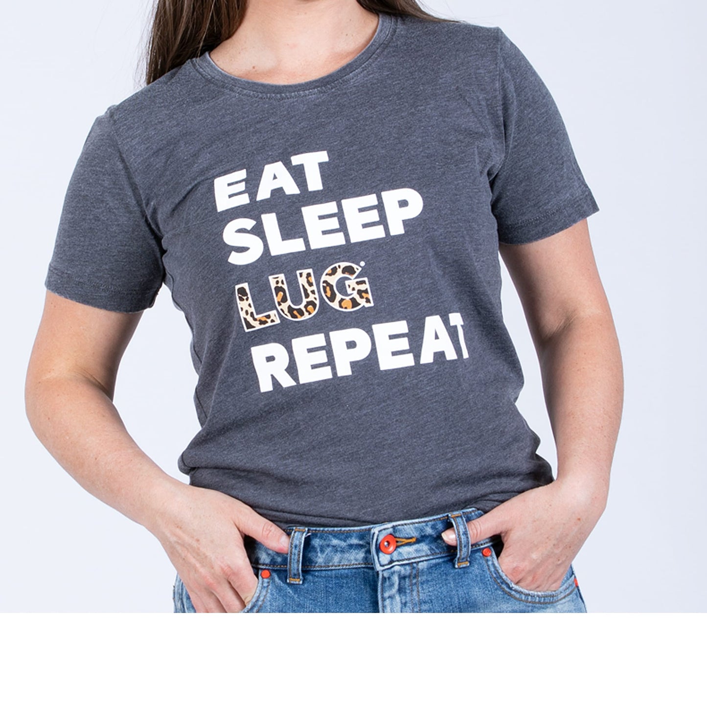 Happy Tee - Eat Sleep Lug Repeat - Carbon